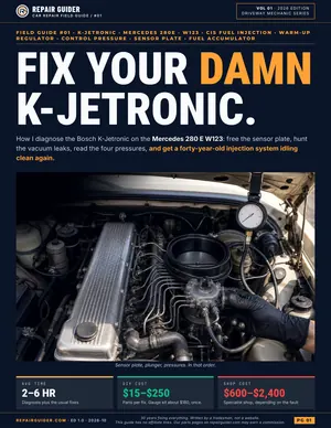 Mercedes 280E K-Jetronic Troubleshooting cover